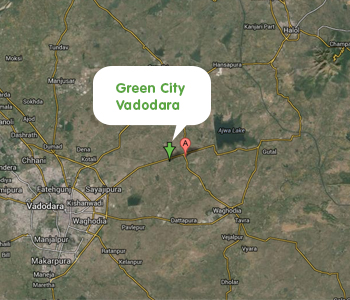 Green City Vadodara Map