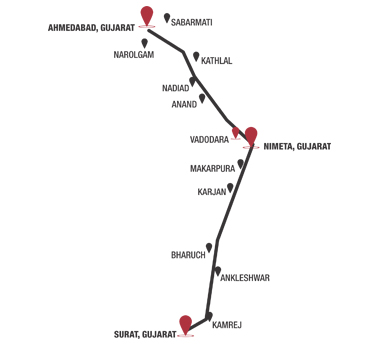Green City Vadodara - Road Map
